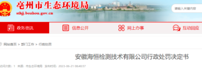 匯總！各省檢測機構(gòu)被罰案